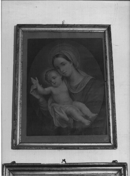 MADONNA CON BAMBINO (stampa) - ambito italiano (primo quarto sec. XX)