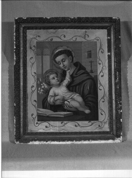 San Francesco d'Assisi e il Bambino (stampa, elemento d'insieme) - ambito italiano (seconda metà sec. XIX)