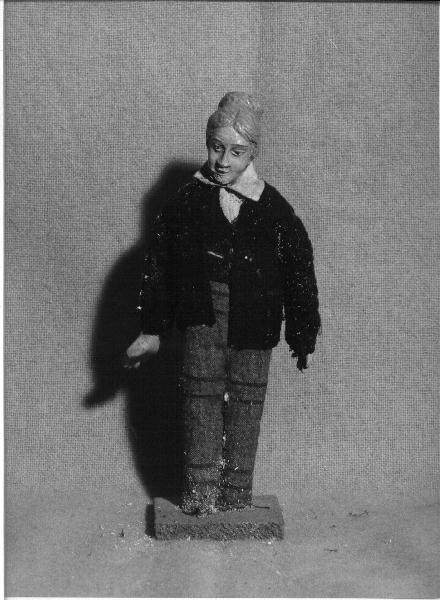 FIGURA MASCHILE (STATUETTA DA PRESEPIO) - PRODUZIONE GENOVESE (primo quarto SEC. XX)