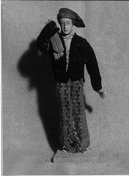 FIGURA MASCHILE (STATUETTA DA PRESEPIO) - PRODUZIONE GENOVESE (primo quarto SEC. XX)