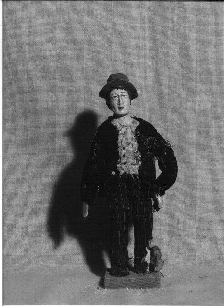 FIGURA MASCHILE (STATUETTA DA PRESEPIO) - PRODUZIONE GENOVESE (primo quarto SEC. XX)