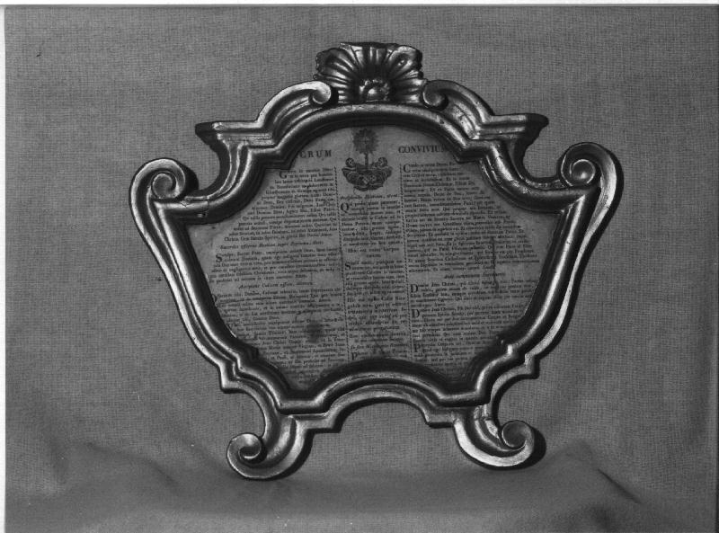 cartagloria, elemento d'insieme - bottega ligure (metà sec. XVIII)