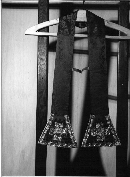 stola, elemento d'insieme - manifattura ligure (secc. XIX/ XX)