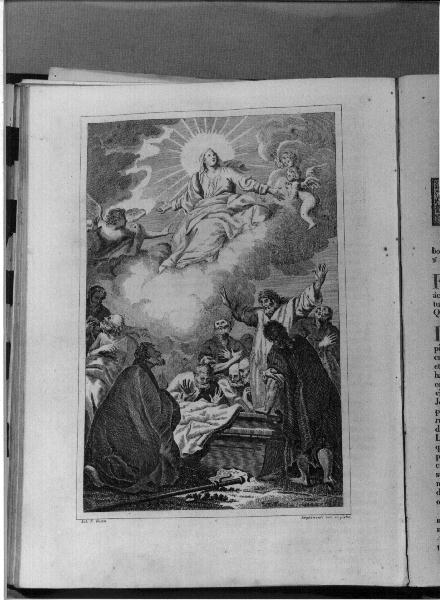 scoperta del Santo sepolcro vuoto (stampa, elemento d'insieme) - ambito italiano (sec. XIX)