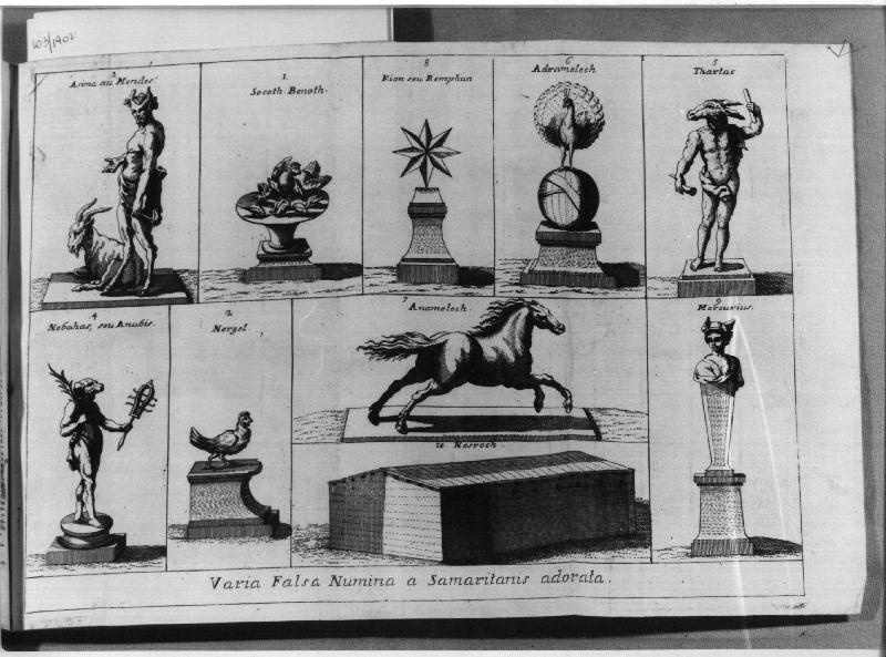 divinità primordiali (stampa, elemento d'insieme) - ambito veneziano (sec. XVIII)