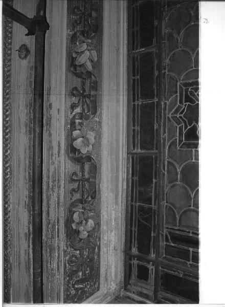 MOTIVO DECORATIVO FLOREALE (dipinto, elemento d'insieme) - ambito ligure (ultimo quarto sec. XIX)