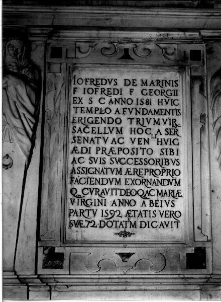 lapide, elemento d'insieme - bottega ligure (sec. XVI)