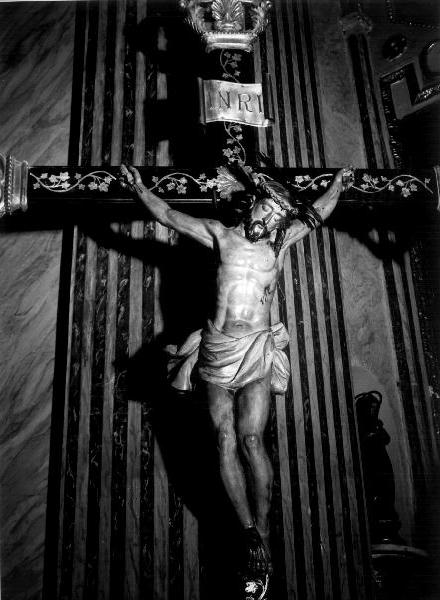CRISTO CROCIFISSO (CROCIFISSO) - AMBITO LIGURE (SEC. XVII)