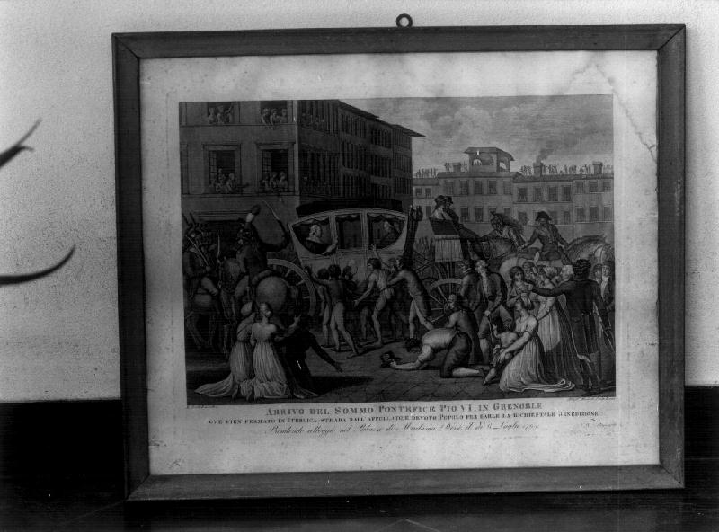 ARRIVO DI PIO VI IN GRENOBLE (stampa) - ambito romano (sec. XIX)