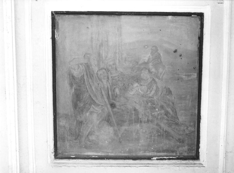 natività di Gesù (dipinto, elemento d'insieme) - ambito ligure (seconda metà sec. XVIII)