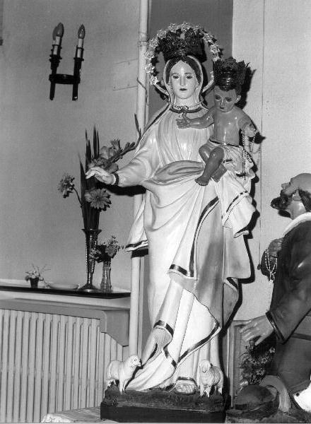 Madonna con Bambino (statua, elemento d'insieme) - bottega genovese (ultimo quarto sec. XVIII, sec. XX)