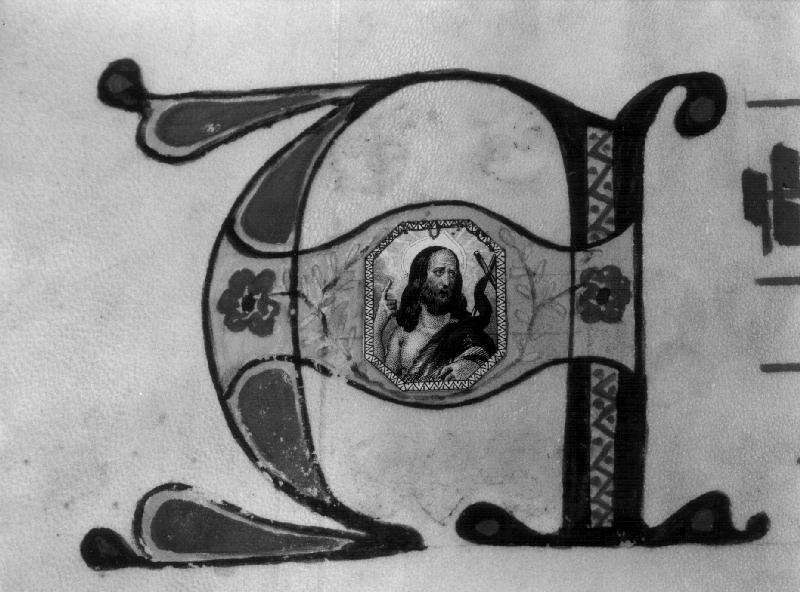 SAN GIOVANNI BATTISTA/ LETTERA "A" (MINIATURA) - PRODUZIONE ITALIANA (prima metà SEC. XIX)