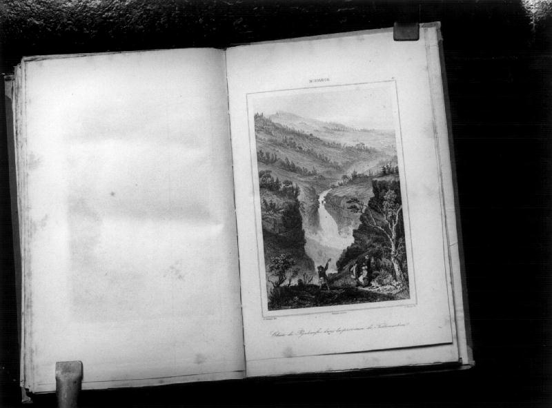 paesaggio montano (stampa, elemento d'insieme) di Thienon L, Alies, Cholet Samuel-Jean-Joseph (sec. XIX)