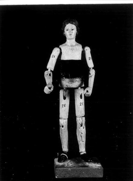 figura maschile (statuetta di presepio, elemento d'insieme) - produzione italiana (prima metà sec. XIX)
