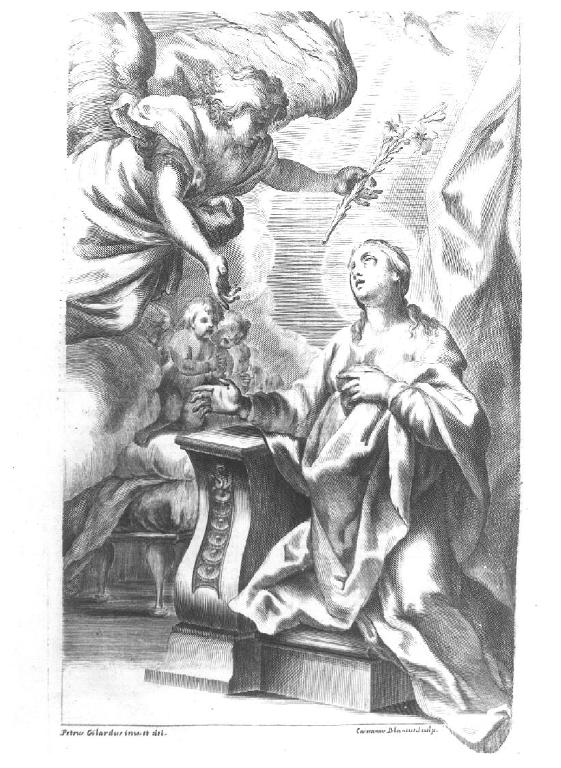 ANNUNCIAZIONE (stampa, serie) di Bianchi Gaetano (metà sec. XVIII)