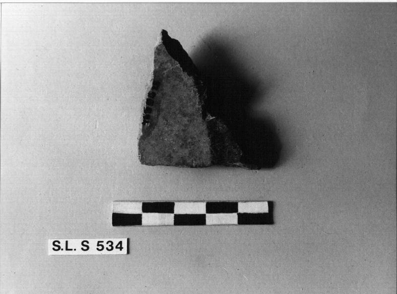 BACINO, frammento (SEC. XII/ XV)