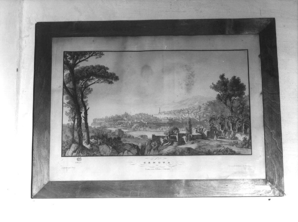 Veduta di Genova (stampa) - ambito austriaco (ultimo quarto sec. XVIII)