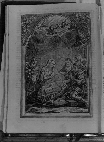 natività di Gesù (stampa) - ambito veneto (primo quarto sec. XIX)