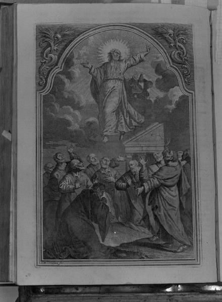 apparizione di Cristo risorto agli apostoli (stampa) - ambito veneto (sec. XIX)