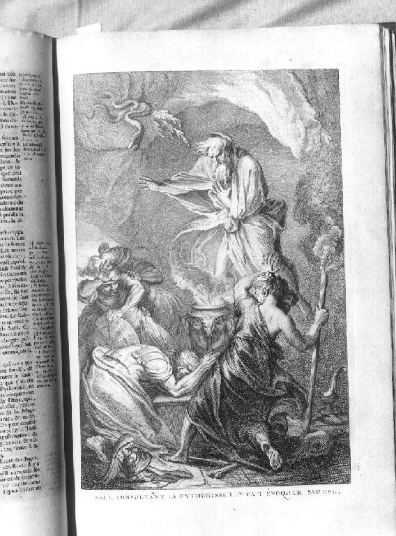 Saul e la maga di Endor (stampa) - ambito italiano (sec. XVIII)