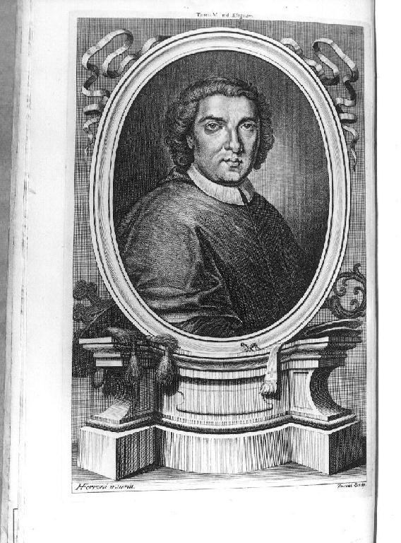 ritratto di ecclesiastico (stampa) di Ferroni Gerolamo, Zucchi Andrea (sec. XVIII)