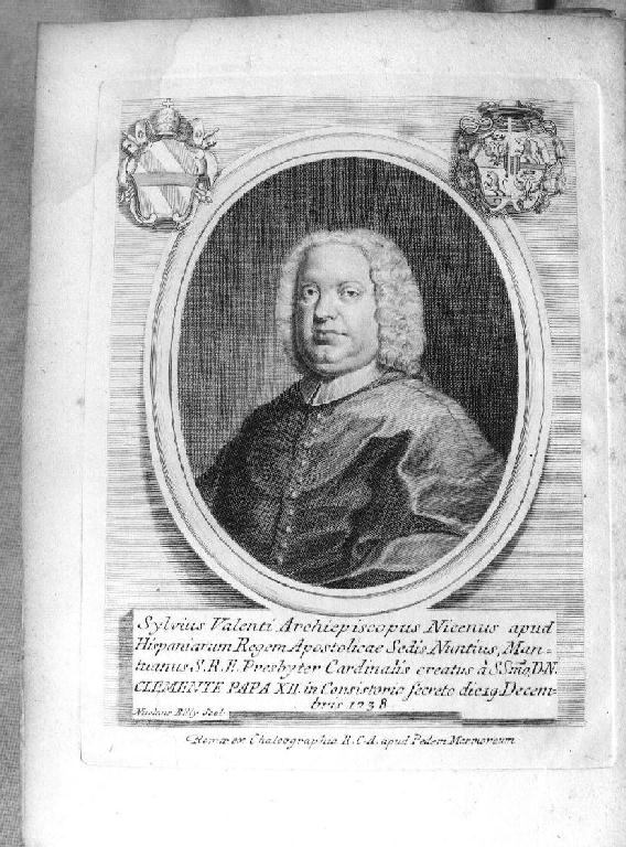 ritratto di ecclesiastico (stampa) di Billy Nicolò il Vecchio (sec. XVIII)