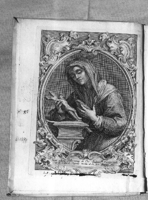 Santa (stampa) - ambito italiano (sec. XVIII)