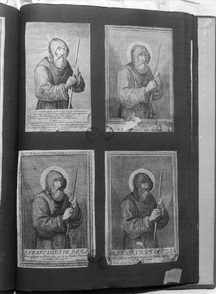 San Francesco di Paola (stampa) di Massi Gasparo, Neri Filippo (sec. XVIII)
