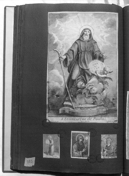 San Francesco di Paola (stampa) di Piò Angelo Gabriello, Benedetti Giuseppe, Baroni Giuseppe (sec. XVIII)