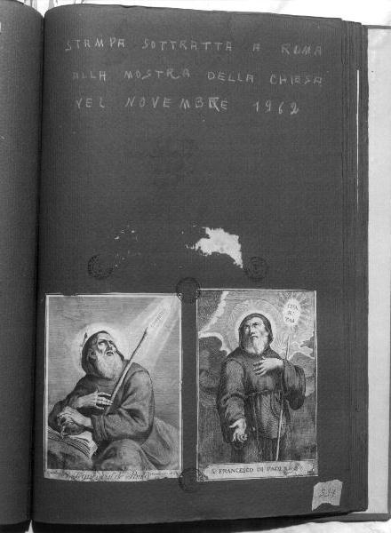 San Francesco di Paola (stampa) di Orsolini Carlo (sec. XVIII)