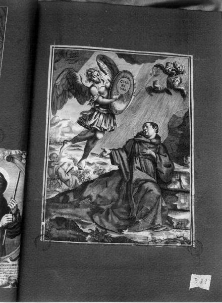 San Francesco di Paola (stampa) - PRODUZIONE ROMANA (sec. XVII)