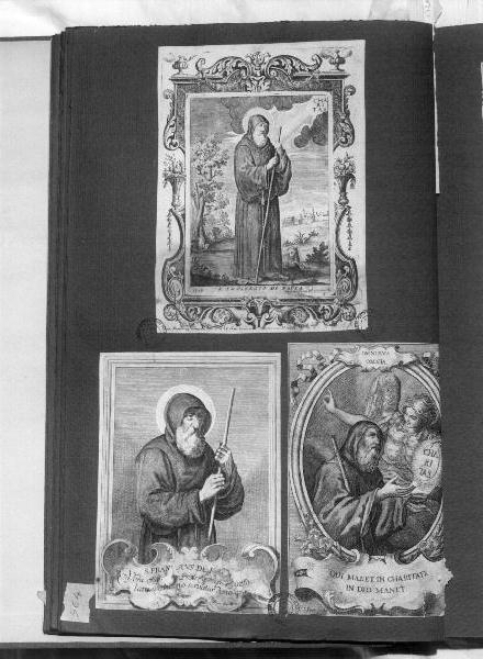 San Francesco di Paola (stampa) di Le Poer Gaetano (sec. XVII)