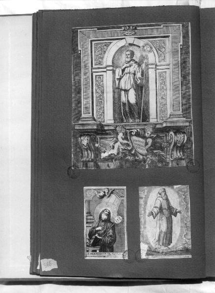 San Francesco di Paola (stampa) - ambito italiano (sec. XVII)