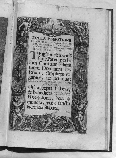 angeli adoranti il calice eucaristico (stampa) di Mastrozzi F (sec. XVIII)