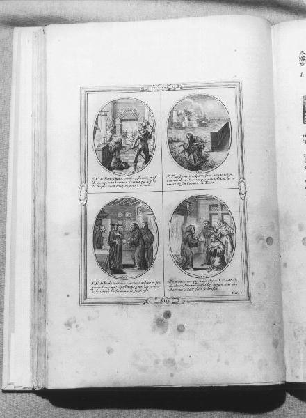 EPISODI DELLA VITA DI SAN FRANCESCO DI PAOLA (stampa) di De Poilly Nicolas I (seconda metà sec. XVII)