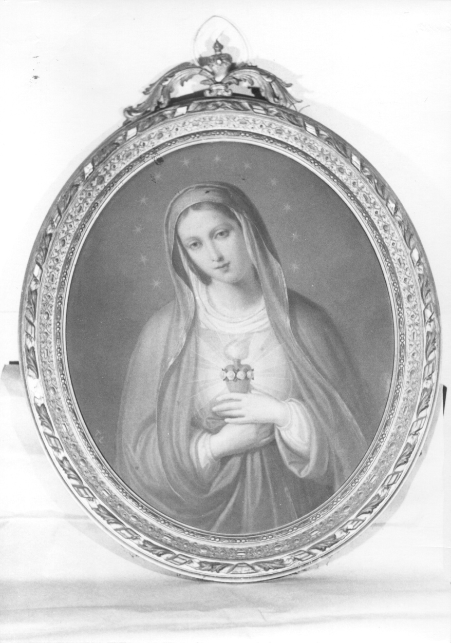 Sacro Cuore di Maria (dipinto, opera isolata) di Lorenzone Tommaso (seconda metà sec. XIX)