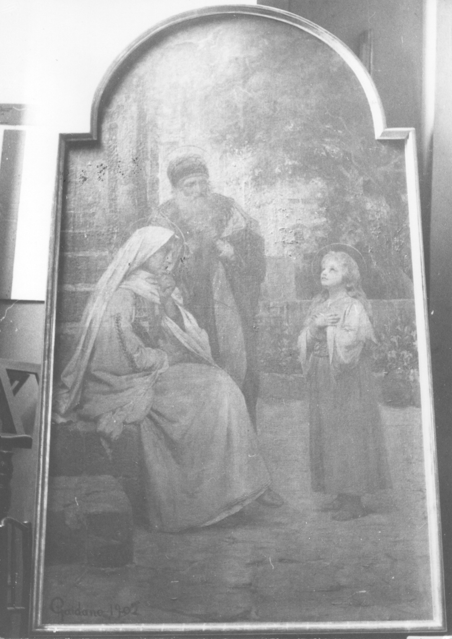 San Gioacchino Sant'Anna e Maria Vergine bambina (dipinto, opera isolata) di Gaidano Paolo (inizio sec. XX)
