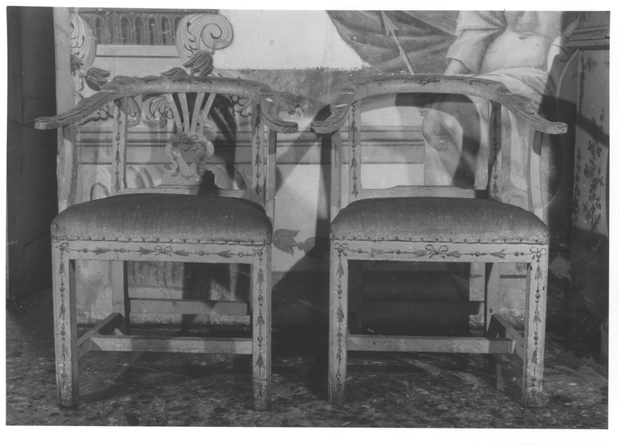 poltroncina, serie - bottega piemontese (fine sec. XVIII)