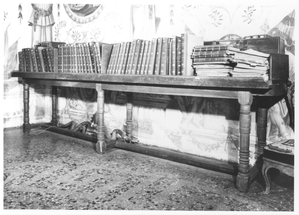 tavolo, opera isolata - bottega piemontese (seconda metà sec. XIX)