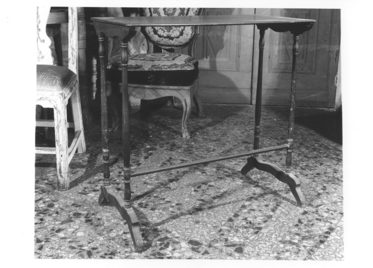 tavolino, serie - bottega piemontese (metà sec. XIX)