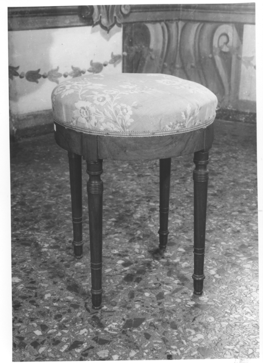 tabouret, opera isolata - bottega piemontese (prima metà sec. XIX)