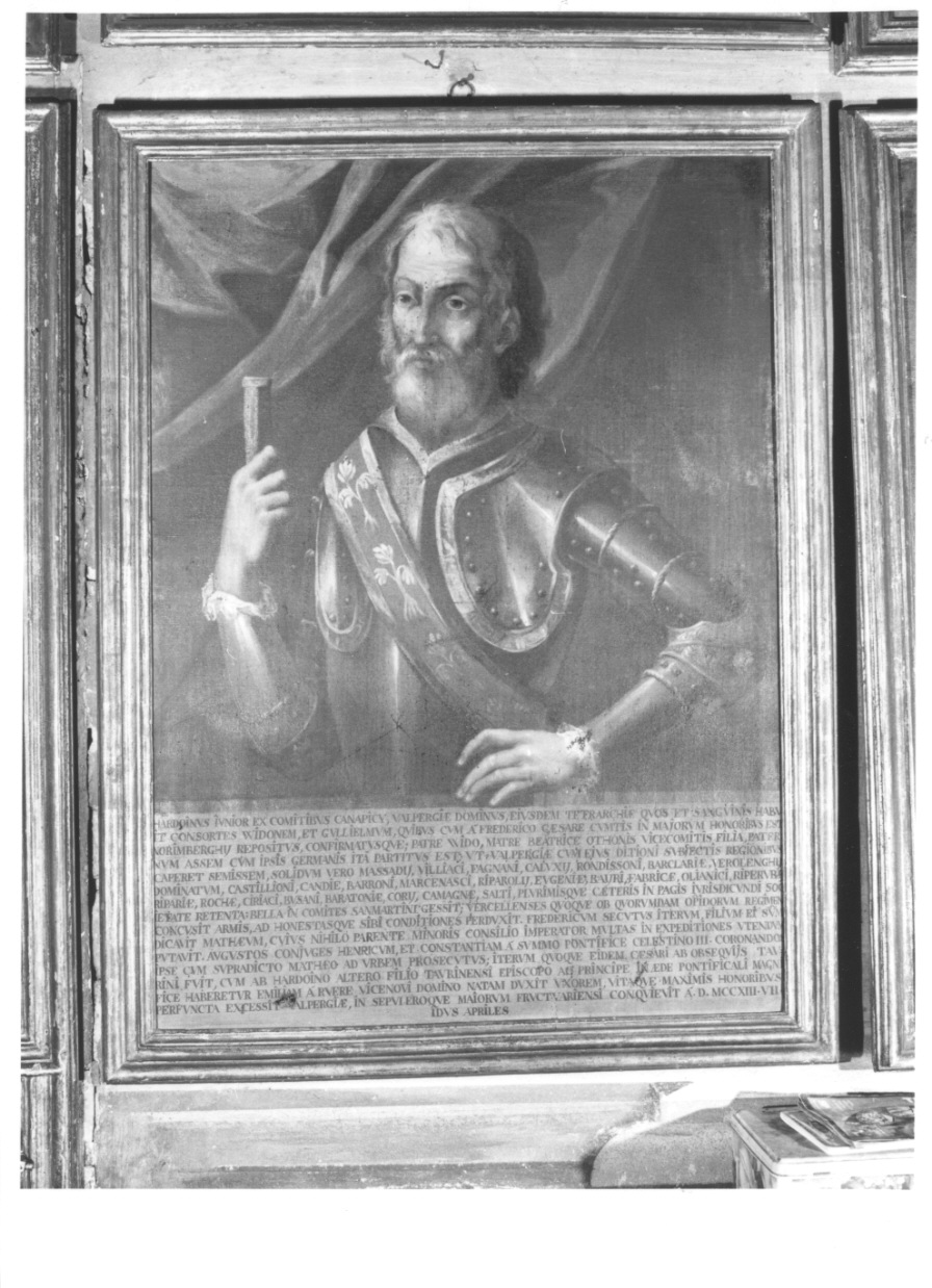 ritratto di Arduino il Giovane dei conti di Valperga (dipinto, opera isolata) - ambito piemontese (secondo quarto sec. XVIII)