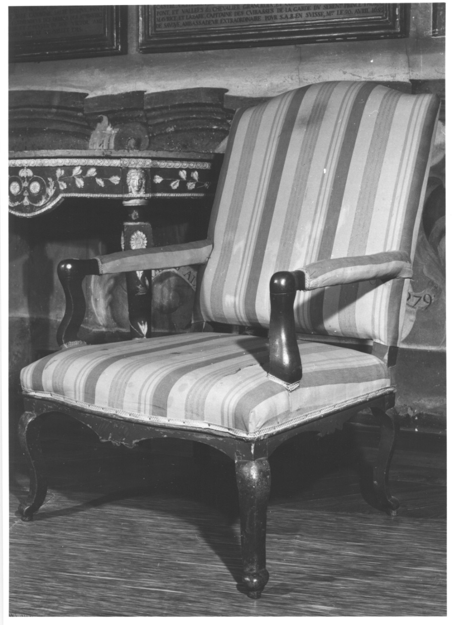 poltrona, serie - bottega piemontese (seconda metà sec. XIX)