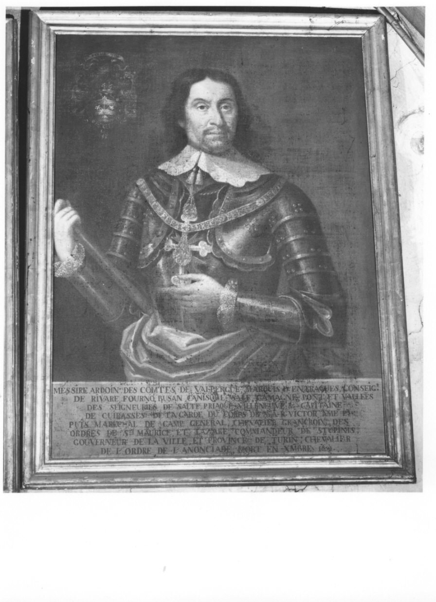 ritratto di Ardoino dei conti di Valperga (dipinto, opera isolata) - ambito piemontese (secondo quarto sec. XVIII)