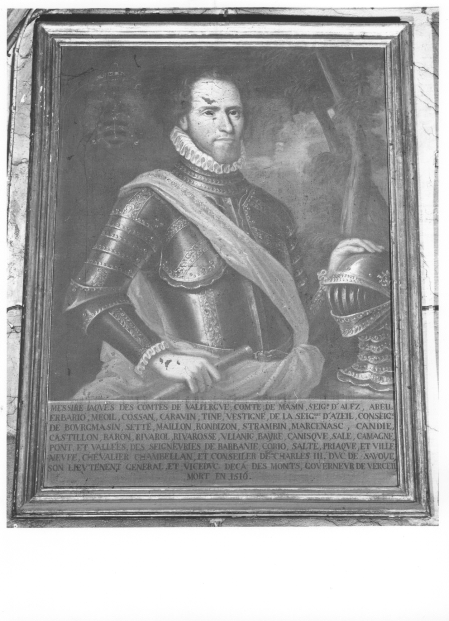 ritratto di Giacomo di Valperga (dipinto, opera isolata) - ambito piemontese (secondo quarto sec. XVIII)