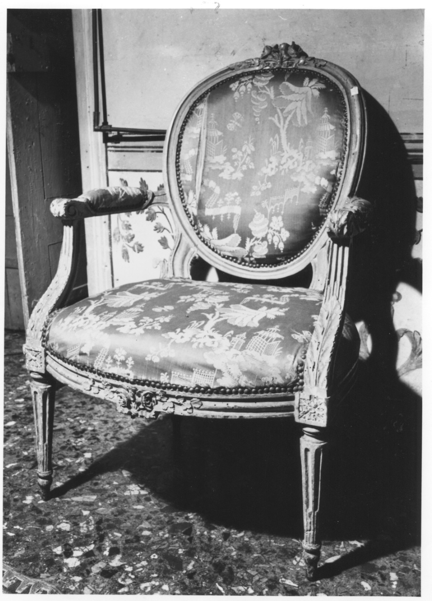 poltroncina - bottega piemontese (ultimo quarto sec. XVIII)