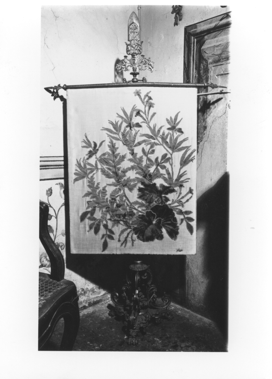 motivi decorativi vegetali (pannello) - produzione piemontese (?) (fine/inizio secc. XIX/ XX)