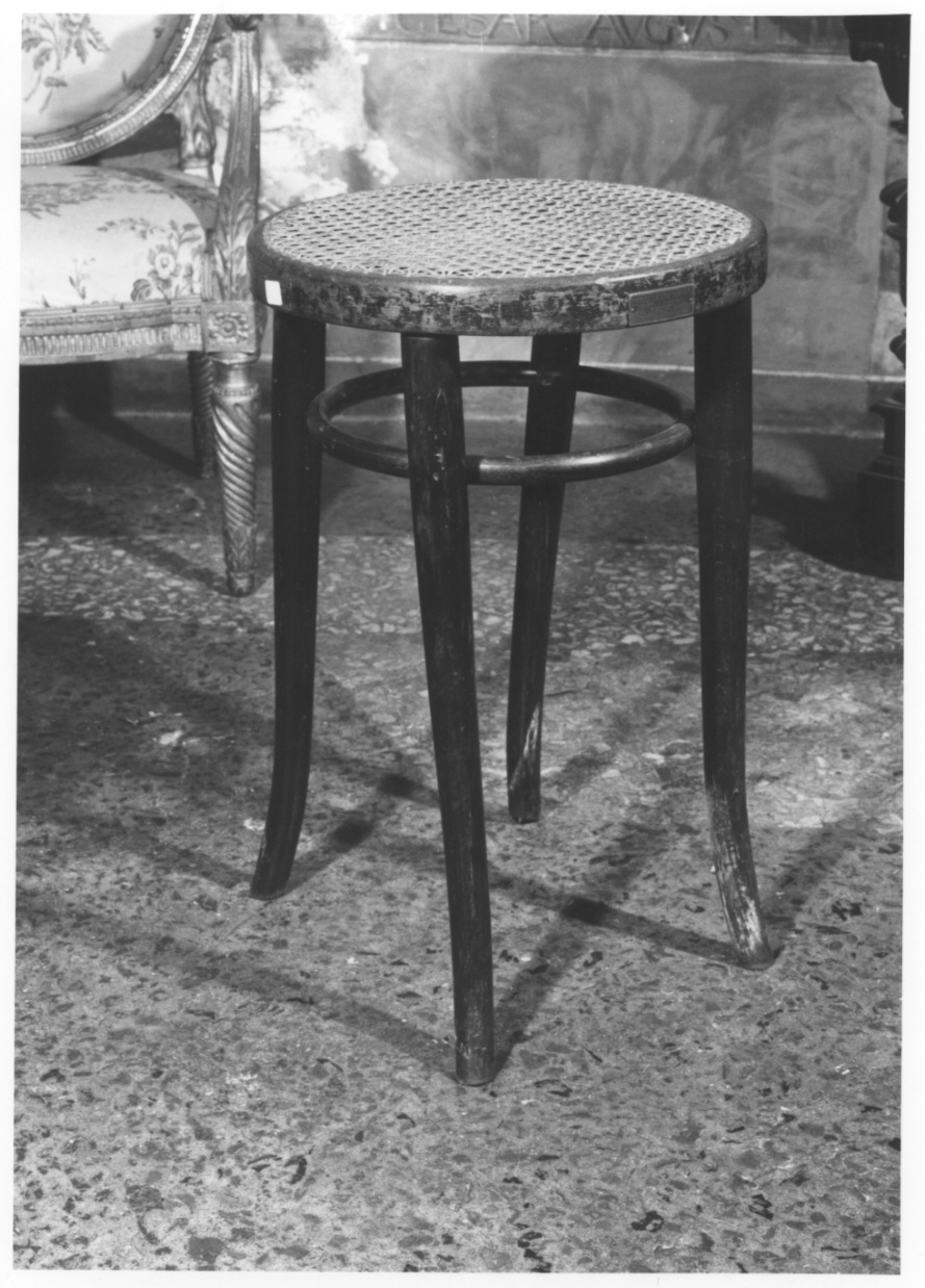 sgabello, opera isolata - produzione austriaca (fine/inizio secc. XIX/ XX)