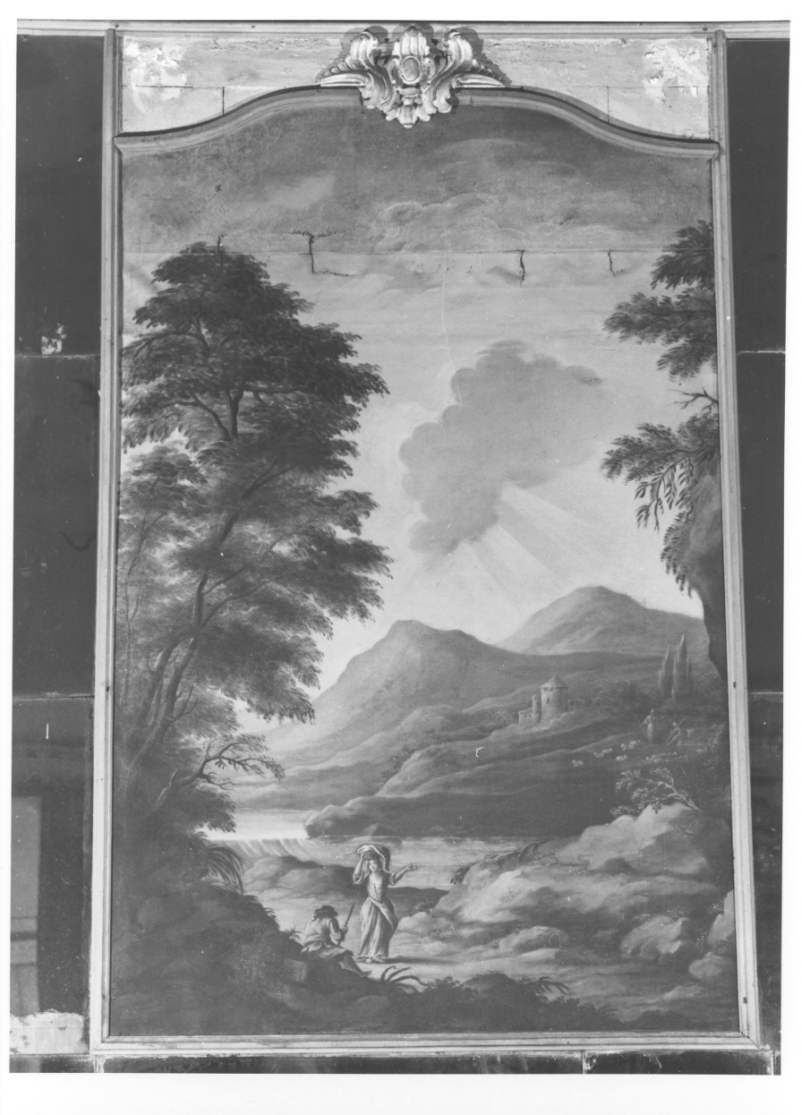 paesaggio (dipinto, opera isolata) - ambito piemontese (ultimo quarto sec. XVIII)