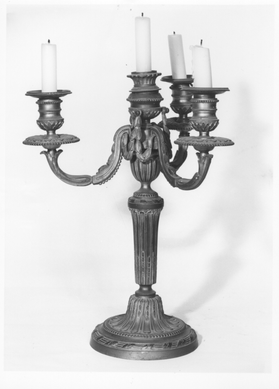 candelabro, serie - ambito piemontese (primo quarto sec. XIX)